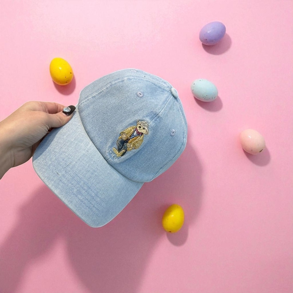 Polo by Ralph Lauren Light Blue Hat with Bear Design - Picture 2 of 8